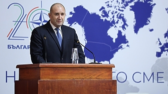 Президентът Румен Радев и премиерът в оставка Николай Денков днес