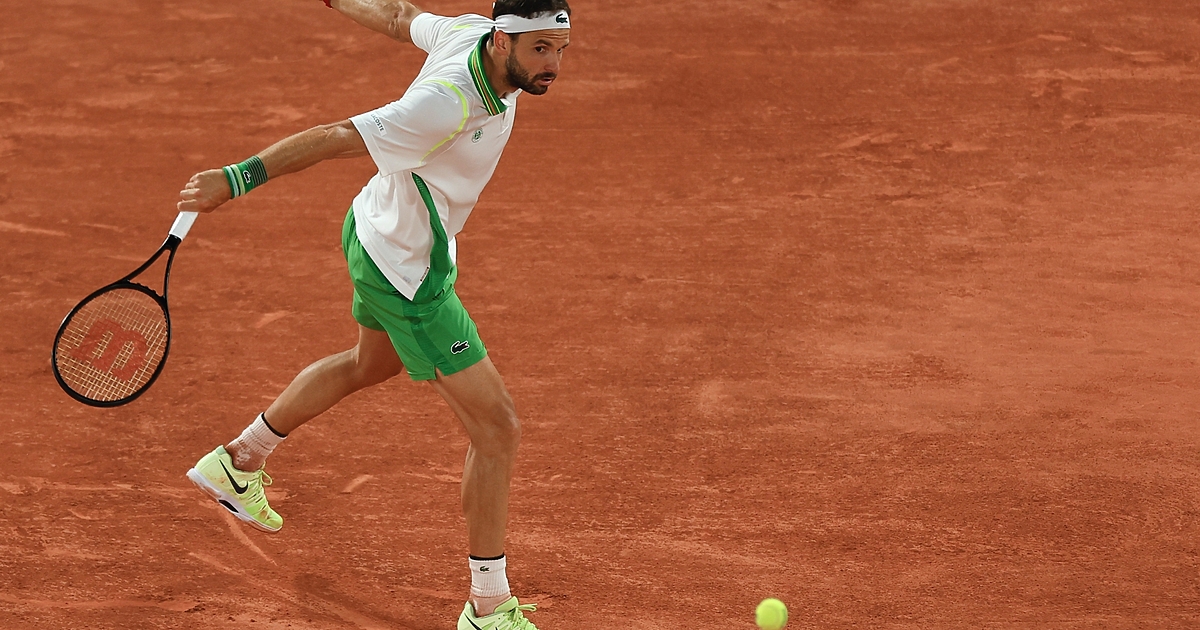 Мачът на Григор Димитров със сърбина Миомир Кецманович от втория