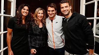 Легендите на тениса Габриела Сабатини Моника Селеш Роджър Федерер и