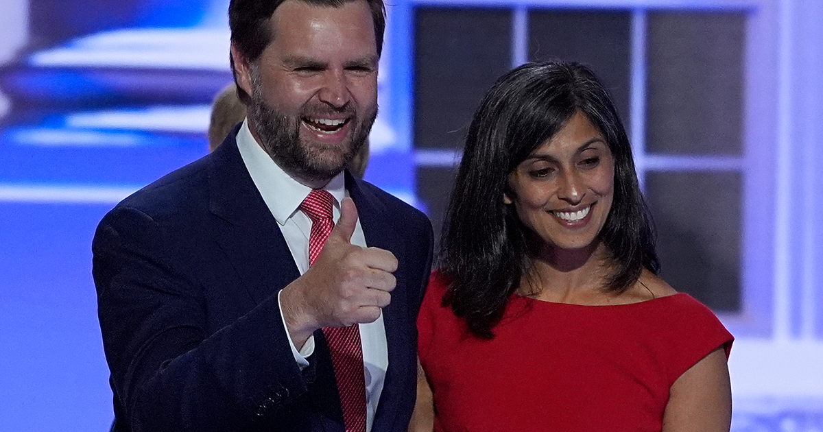 Когато Уша Чилукури Ванс среща съпруга си Джей Ди Ванс