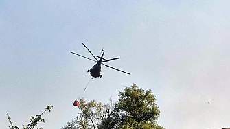 Седми ден продължава борбата с огъня в района на крайграничната