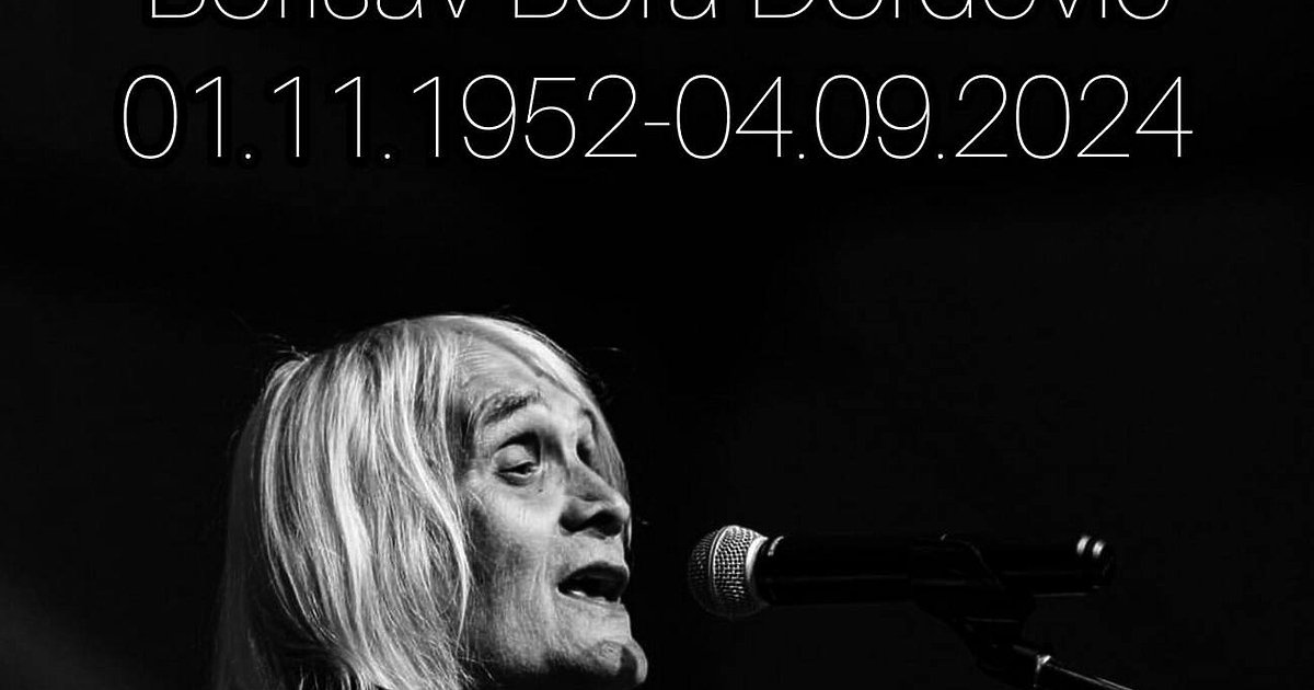 Сръбският рок музикант и фронтмен на групата Рибля чорба“ Борисав Бора