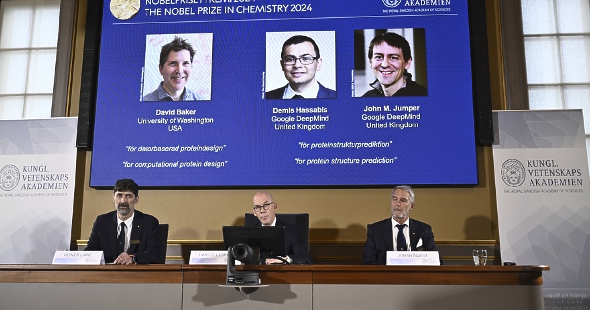 Нобеловата награда за химия за 2024 г. се присъжда за изследванията