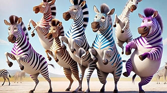 Към 16 00 ч едрата зебра дръпва с една позиция напред