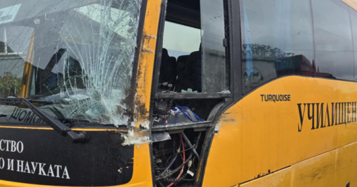 Румънски тир е ударил ученически микробус, извозващ 19 деца от