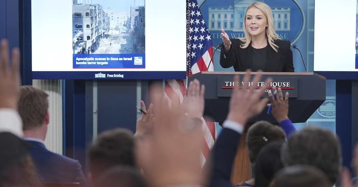 Говорителката на Белия дом Карълайн Левит поправи най-екстремните елементи от изявлението