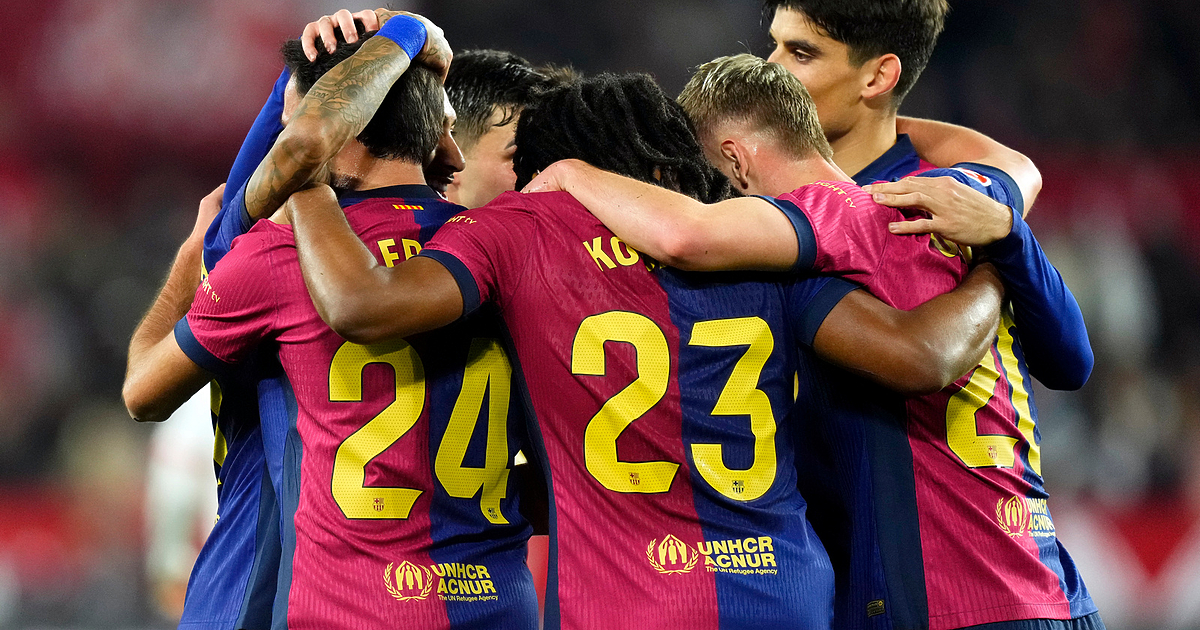 Останалият с 10 човека в 62 минута тим на Барселона