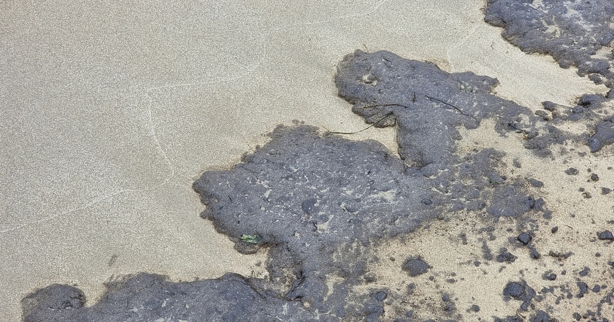 Плажната ивица в Поморие е залята с нефтени петна, които