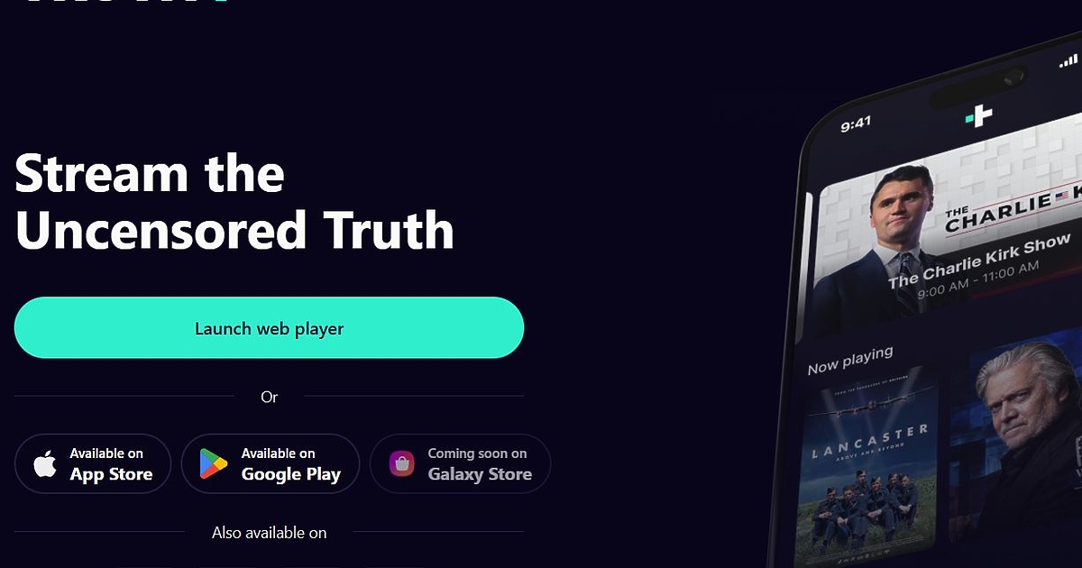 Новата стрийминг платформа Truth+, създадена от медийната компания на Доналд