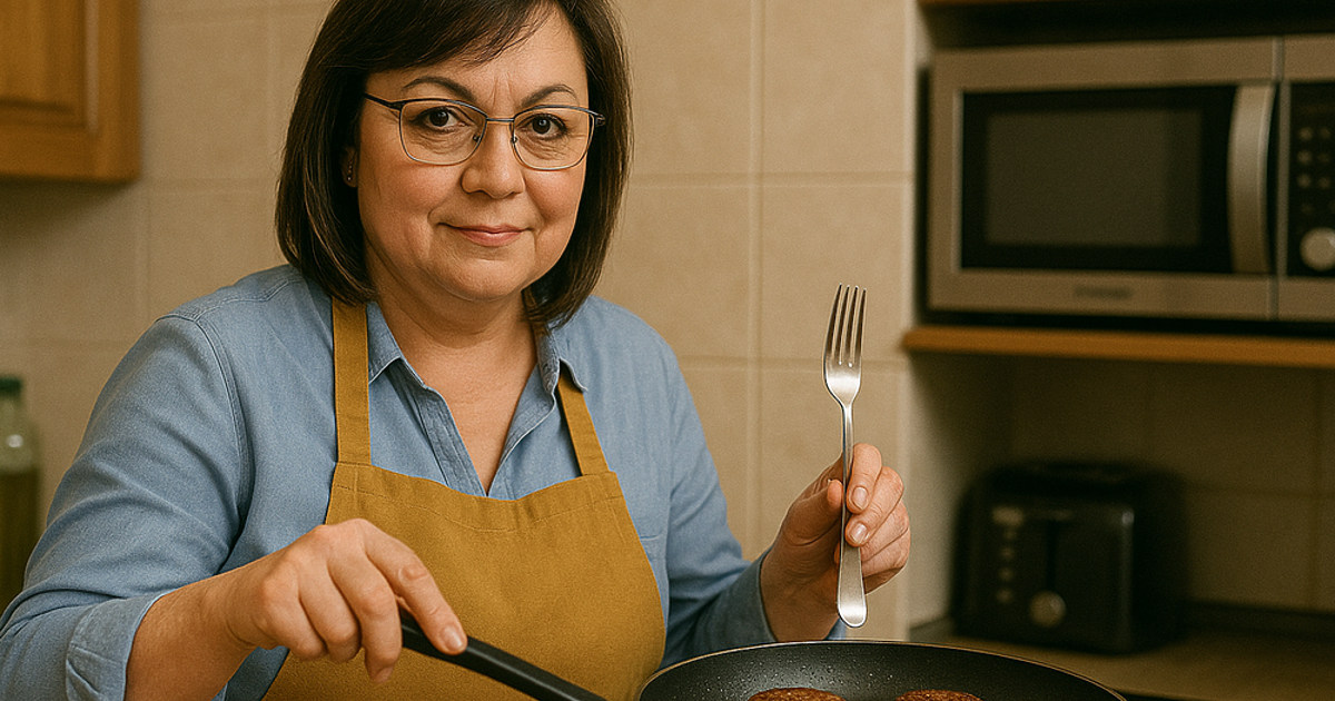 Току-що се прибрах от срещи. Тъкмо започвам да пържа кюфтета