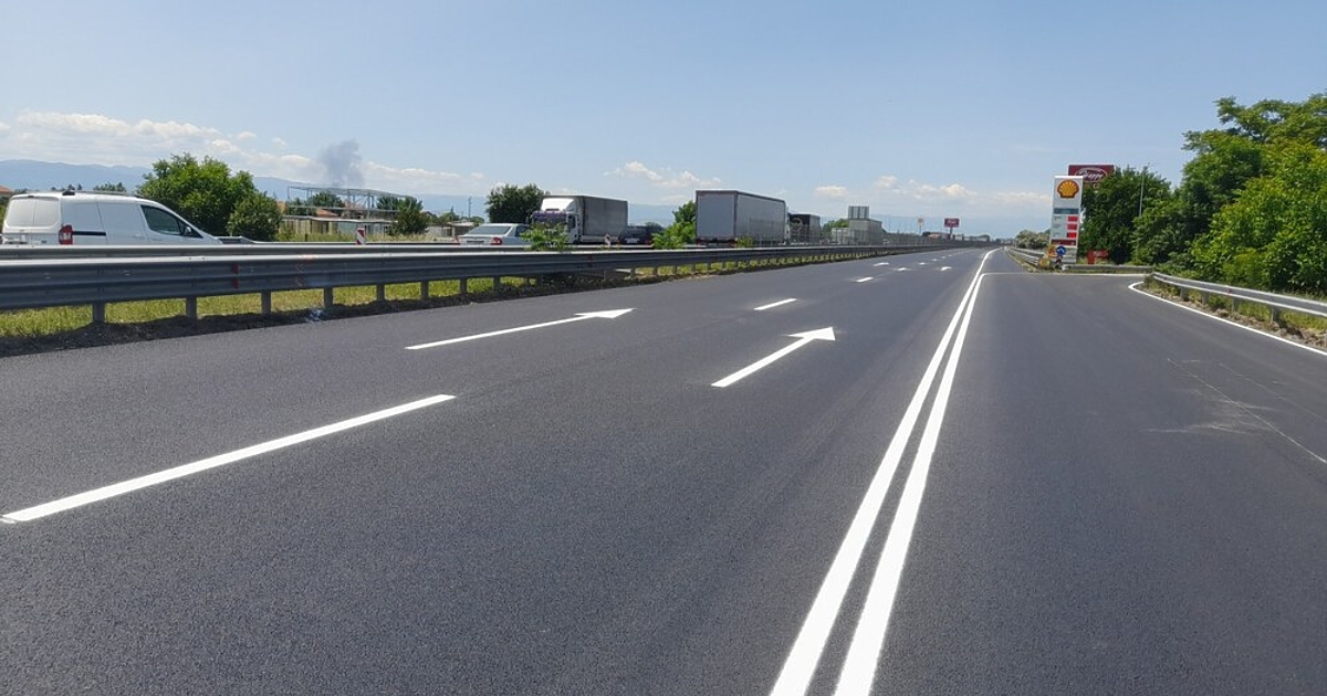 Ремонтът край Пловдив на магистрала Тракия е приключил, информираха в