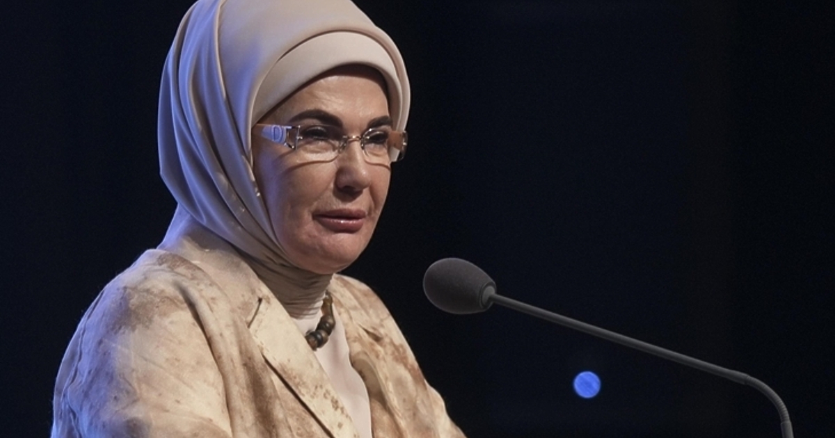 Първата дама на Турция Емине Ердоган изпрати днес писмо до