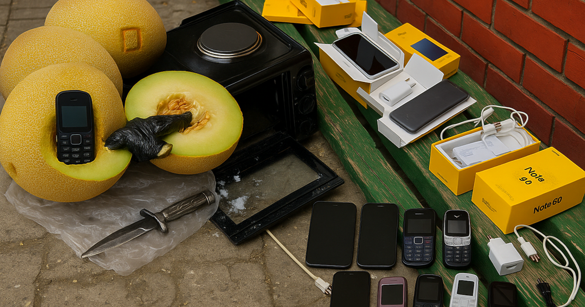 Три мобилни телефона в пъпеш, 8 – в печка и