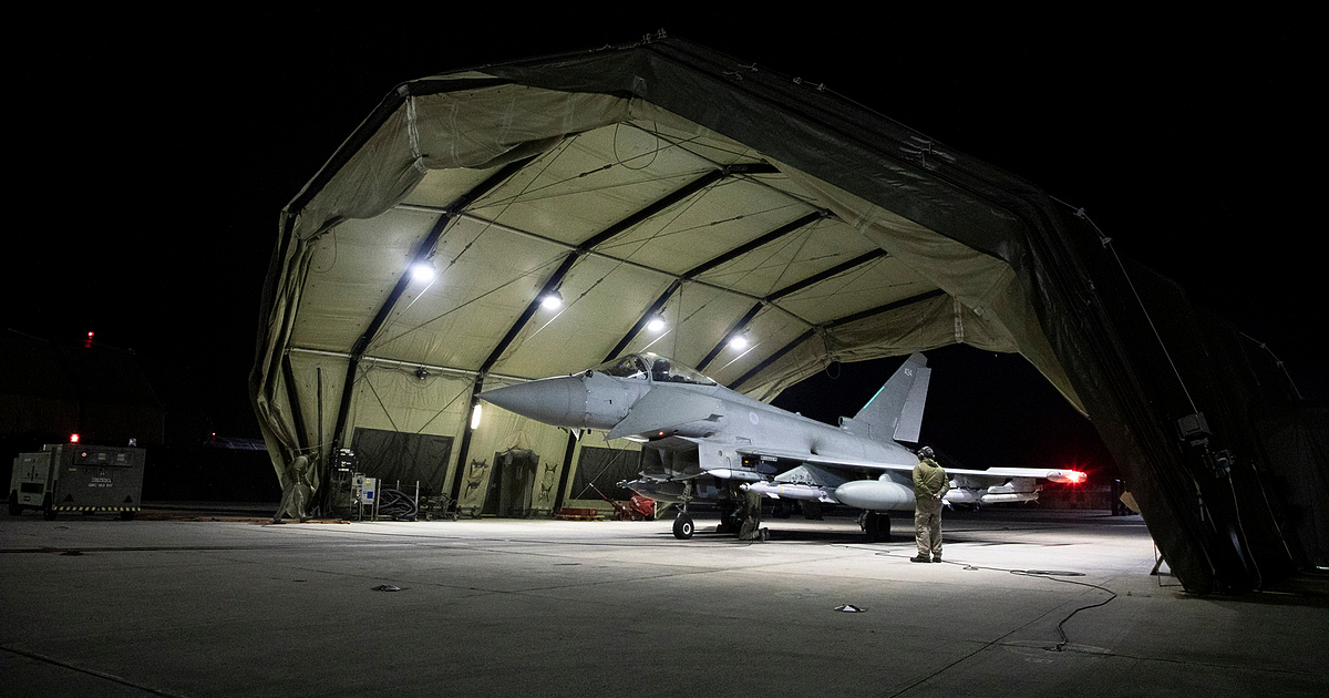 Британски изтребители осъществиха първия си полет над Полша рамките на