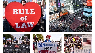 В стотици градове в САЩ се проведоха демонстрации срещу президента