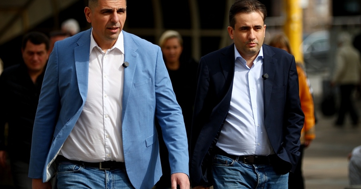 Съпредседателите на Да, България“ Ивайло Мирчев и Божидар Божанов отидоха