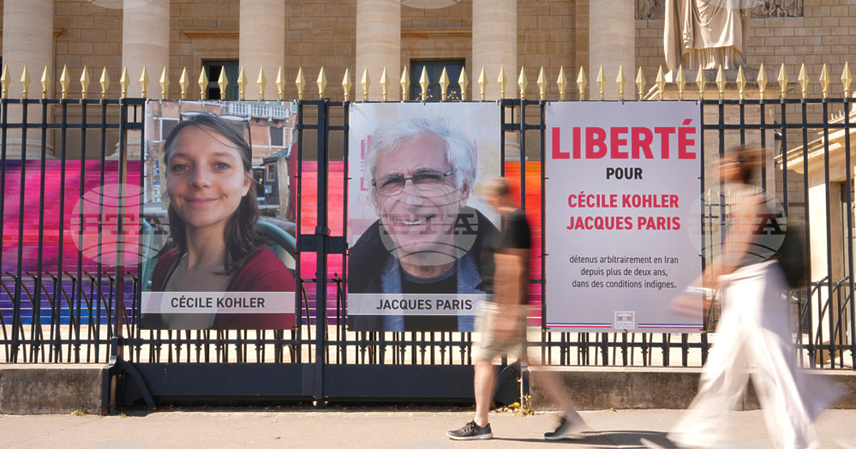 Сесил Колер и Жак Пари, задържани в Иран от май
