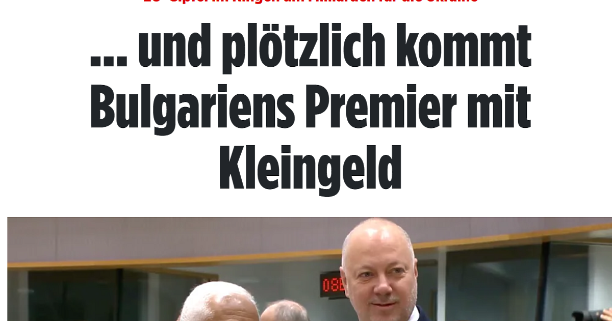 Най-тиражният вестник в Европа Билд“ пусна сразяваща статия за премиера