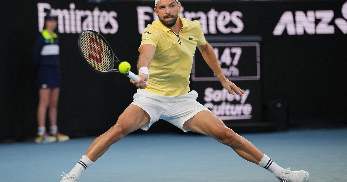 Най-добрият български тенисист Григор Димитров отпадна в първия кръг на