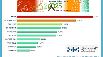 Евро безобразие и протест – трите думи на годината за