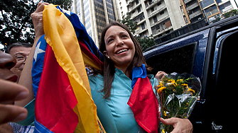 Венецуелската опозиционна лидерка и носителка на Нобеловата награда за мир