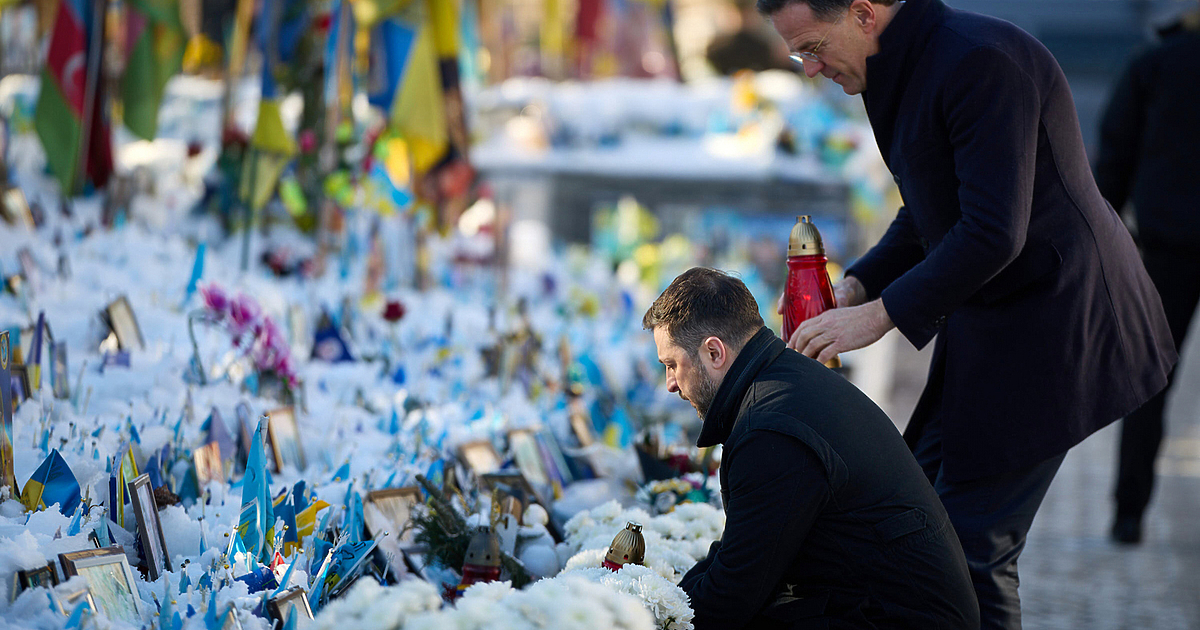 Украйна посрещна генералния секретар на НАТО Марк Рюте в деня